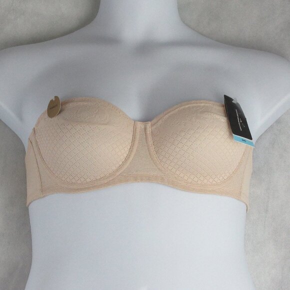 Wacoal Women's Visual Effects Strapless Minimizer Bra, Sand Nude, 34C - Picture 4 of 9